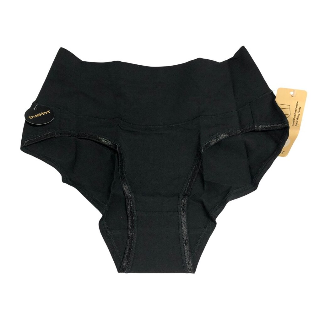 Truekind Cool Comfort Cotton Smoothing Panty Black S